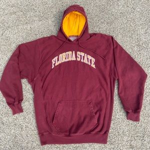 VTG Florida State Seminoles Sweatshirt Mens 2XL Garnet FSU Pullover Hoodie Y2K